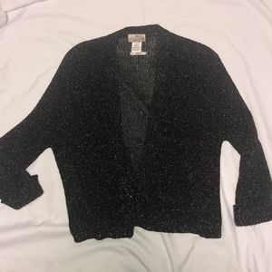 Shimmery black cardigan
